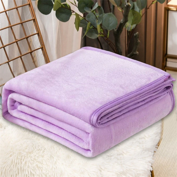 100% polyester geborstelde koraalfleece deken