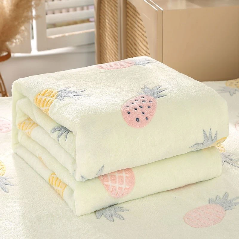 100 procent polyester gebreide koraalfleece babydeken