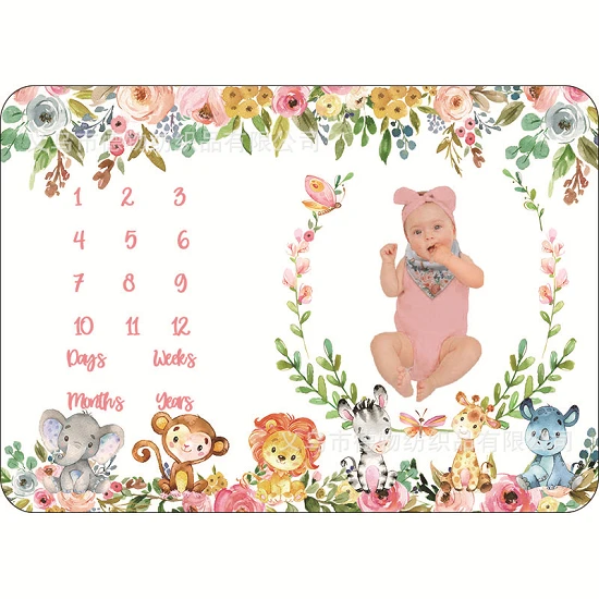 Baby mijlpaal deken cadeauset