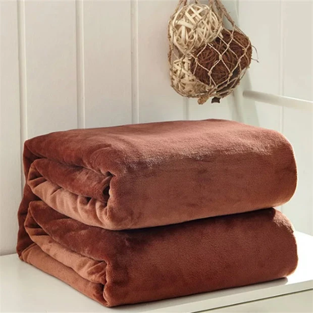 Koraal fleece mouw deken