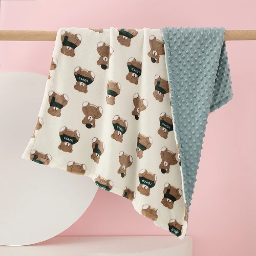 Dubbellaagse Minky Dots-dekens