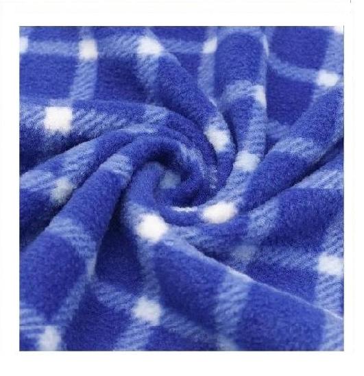 Dubbelzijdig bedrukte borstel polar fleece stof
