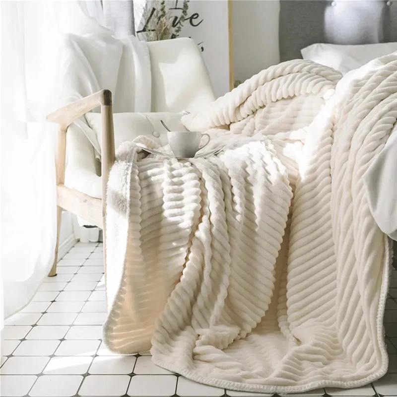 Flanel fleece dubbelzijdige stoffen deken