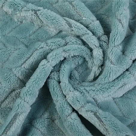 Jacquard flanellen fleece stof voor deken
