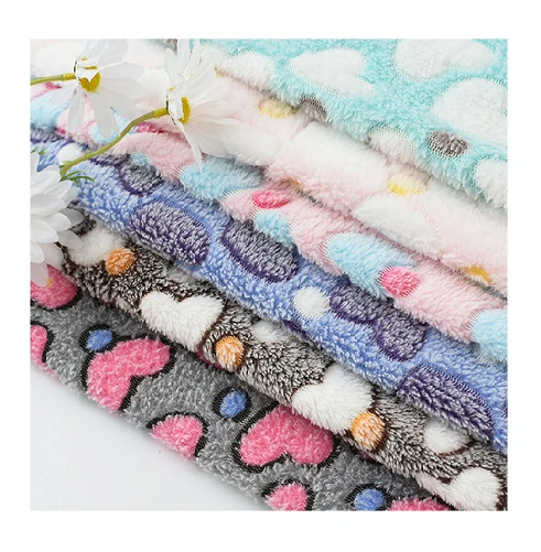 Jacquard bedrukte flanellen stof