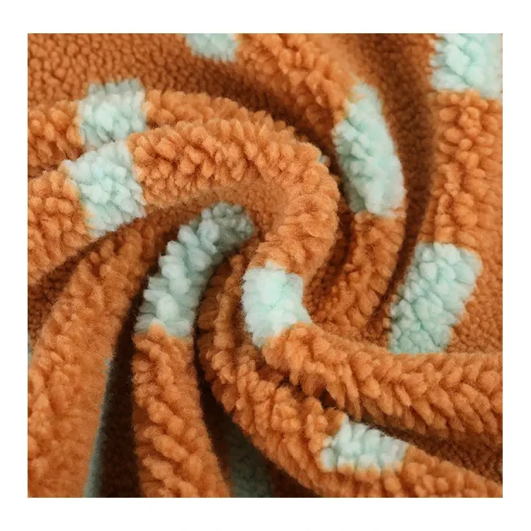Luipaardprint fleece breien Sherpa stof