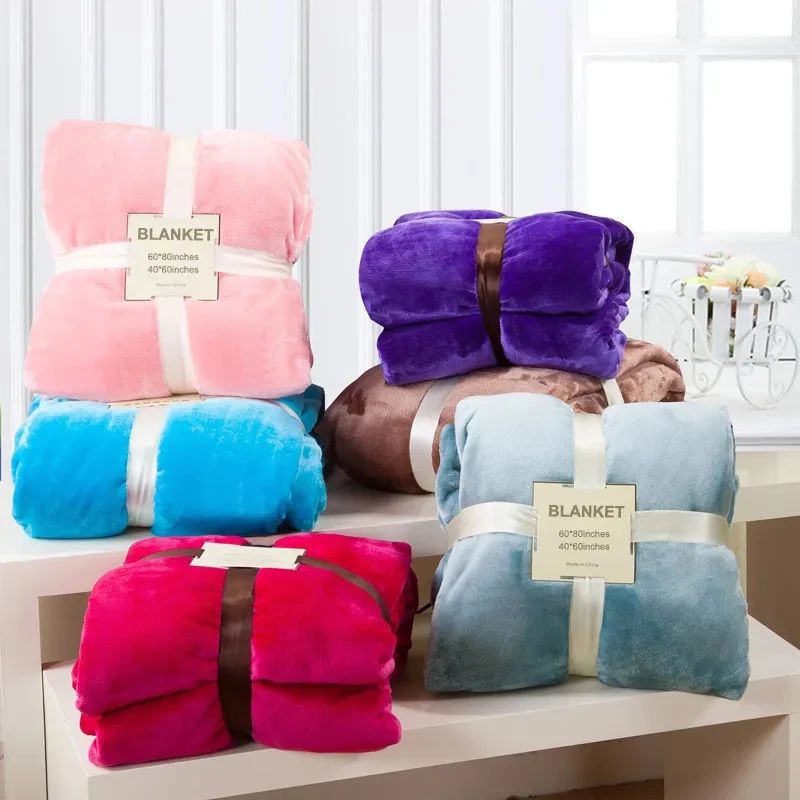 Pluche pluizige fleece flanellen deken