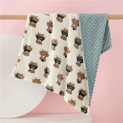 Dubbellaagse Minky Dots-dekens