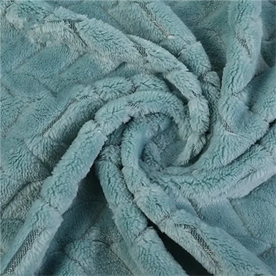 Jacquard flanellen fleece stof voor deken