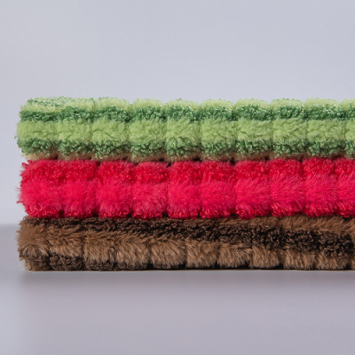 Enkele zijde Jacquard Sherpa -stof
