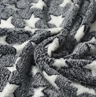 Flanel stof met sterrenprint