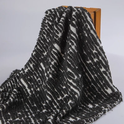 Zebra Print Sherpa Fabric