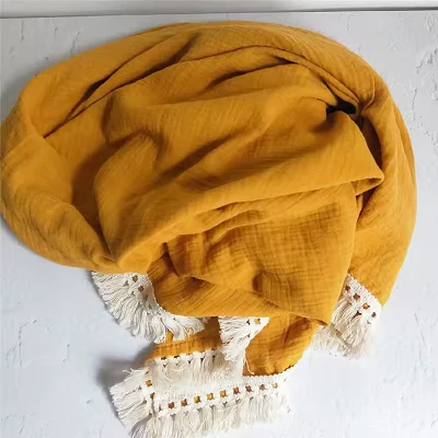 Baby Muslin Tassel Blanket