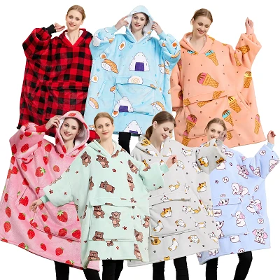 Oversized deken hoodie
