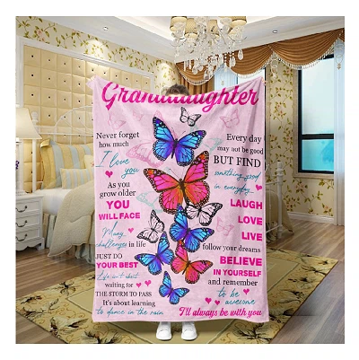 Printing Letter Throw Blanket