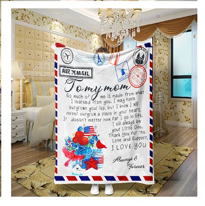 Printing Letter Throw Blanket