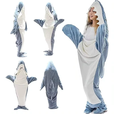 Haaien hoodie deken