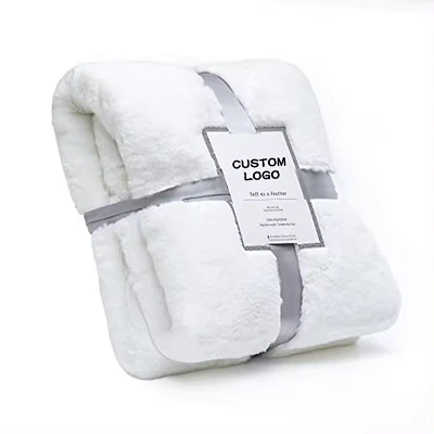 Flanel witte deken