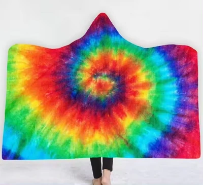 Die geverfde hoodie deken